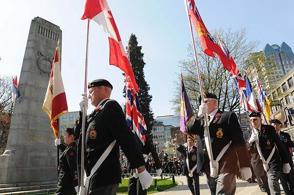 More than 150 people gathered at Victory Square Monday to help commemorate the 95th anniversary of the Battle of Vimy Ridge during the First World War.