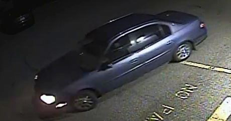 Security camera image of the car suspected of being used in a shooting near Strathcona and Upland early Monday morning.