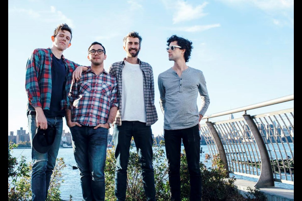 Above, the members of Canadian indie band Tokyo Police Club have been jamming together for more than a decade and will headline the Richmond World Festival Sept. 1-2 at Minoru Park. Photo submitted.