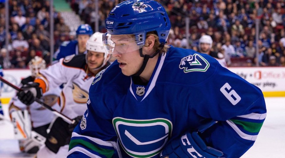 Brock Boeser of the Vancouver Canucks