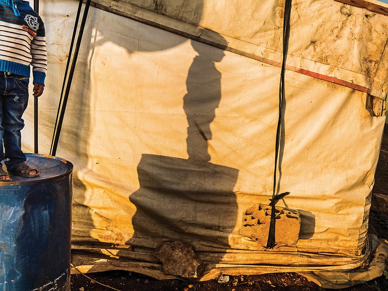 Hani Al Moulia captures his little brother’s shadow in a refugee camp in Lebanon where their family found temporary safety after fleeing war-torn Syria.