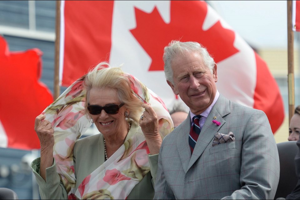 Prince Charles and Camilla arrive in Iqaluit, Nunavut, on their Canadian tour in June.