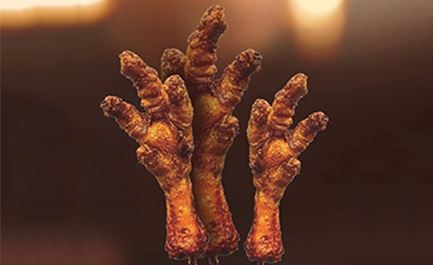 Chicken feet on a stick is just one of the many deep-fried offerings that will be served at this year's Fair at the PNE.