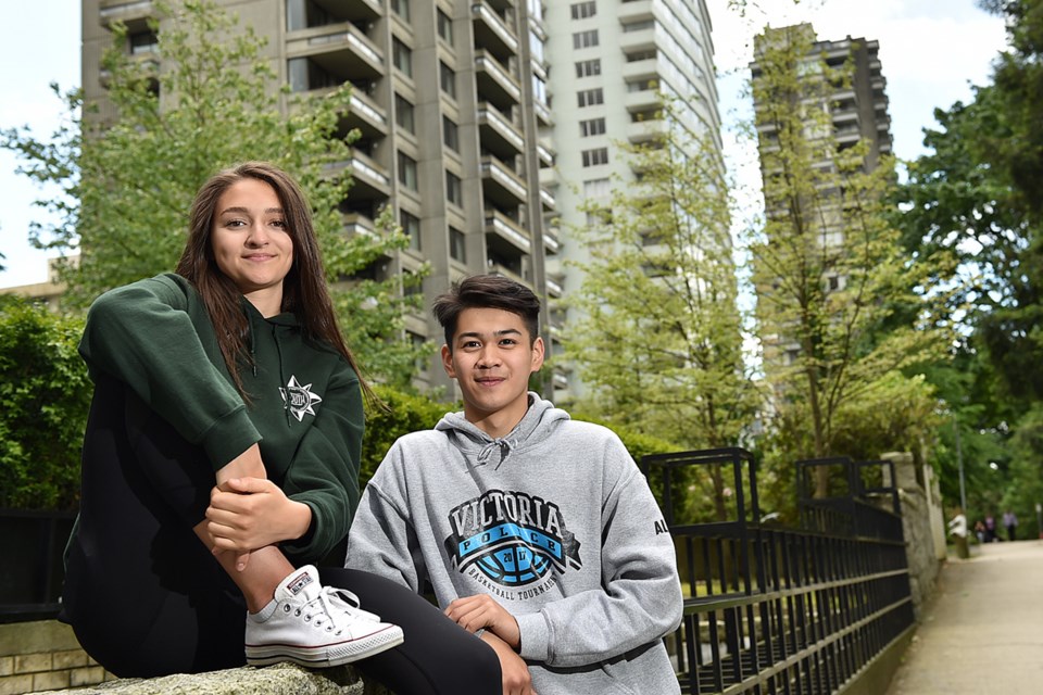 As the city continues to grow, the West End serves as a blueprint for building urban density without losing community. King George students Johnathan Dimalanta and Lydia Cotic-Ehn have lived their entire lives in the West End, and they wouldn’t have it any other way. Photo Dan Toulgoet
