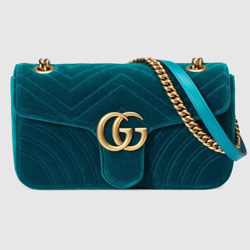 Gucci Velvet Shoulder Bag