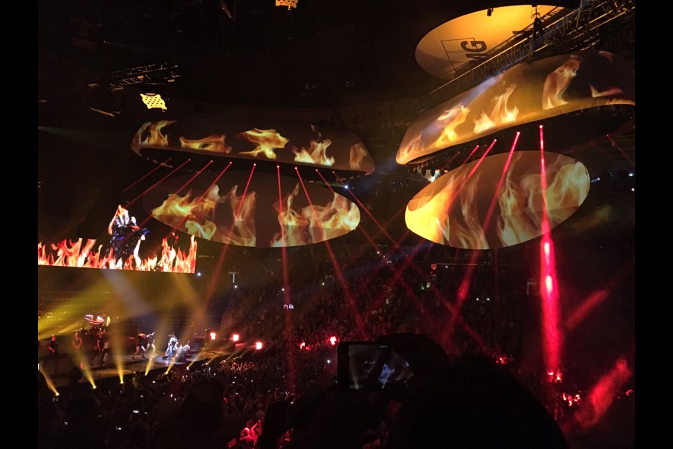 The special effects and lighting at the launch of Lady Gaga's Joanne World Tour at Rogers Arena Aug. 1, was fabulously over-the-top. Photo Sandra Thomas