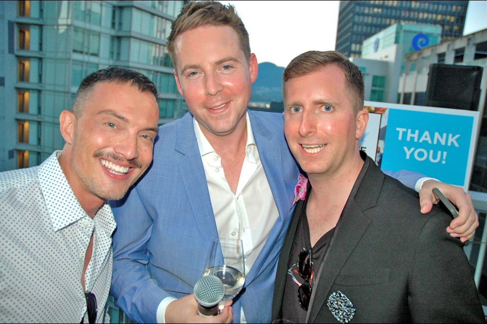 Gary Serra, Ryan McKinley and Kevin Mazzone’s Pride Cocktail Party at the Loden once again kicked off Vancouver’s Pride festivities on the right note. Their penthouse party generated nearly $50,000 for the Dr. Peter Centre.