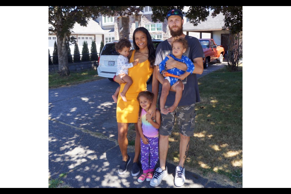 Dylan Jones and his family, wife Jessica Wong and three children, are searching for a new place to live after being 'demovicted' from their rented single-family home in Richmond — a soon-to-be-demolished rancher. Photo by Graeme Wood/Richmond News.