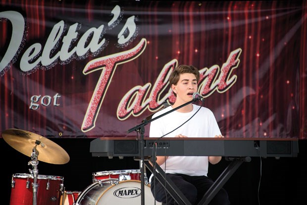 Connor Nelson performs at Delta’s Got Talent.