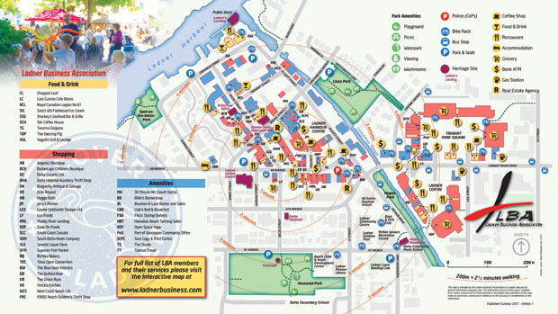 Map Of Ladner Bc Ladner Business Association Launches New Map Brochure - Delta Optimist
