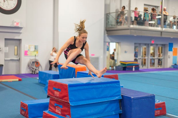 Sasha Matthys was one of the participants of a parkour clinic hosted by Delta Gymnastics.