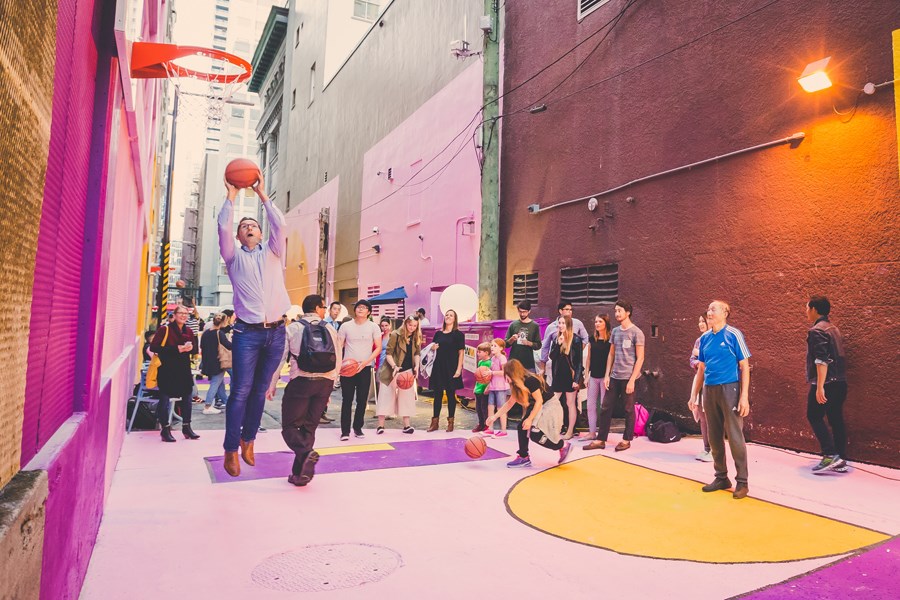 Opened last fall, the Alley Oop project on Hastings Street between Granville and Seymour has seen a 200 per cent increase in foot traffic.