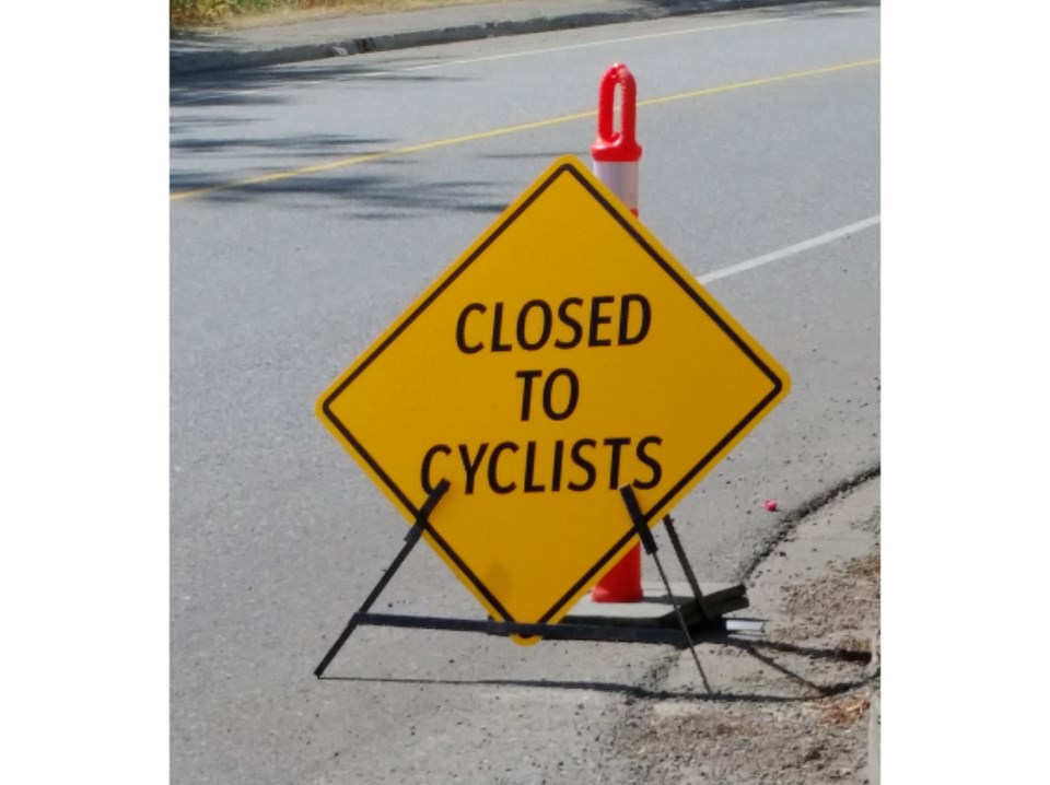 closed to cyclists