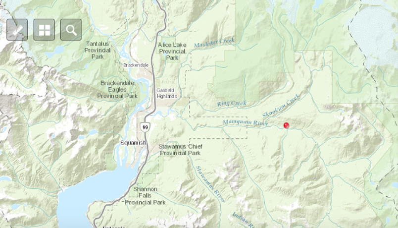 Squamish fire map