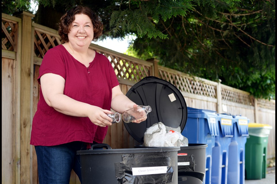 Karla Olson, a member of the city’s environmental advisory committee, spearheaded a recent dumpster dive to see how residents are doing on the recycling front. The city has found there’s definitely some room for improvement, and they’re providing ideas for residents.