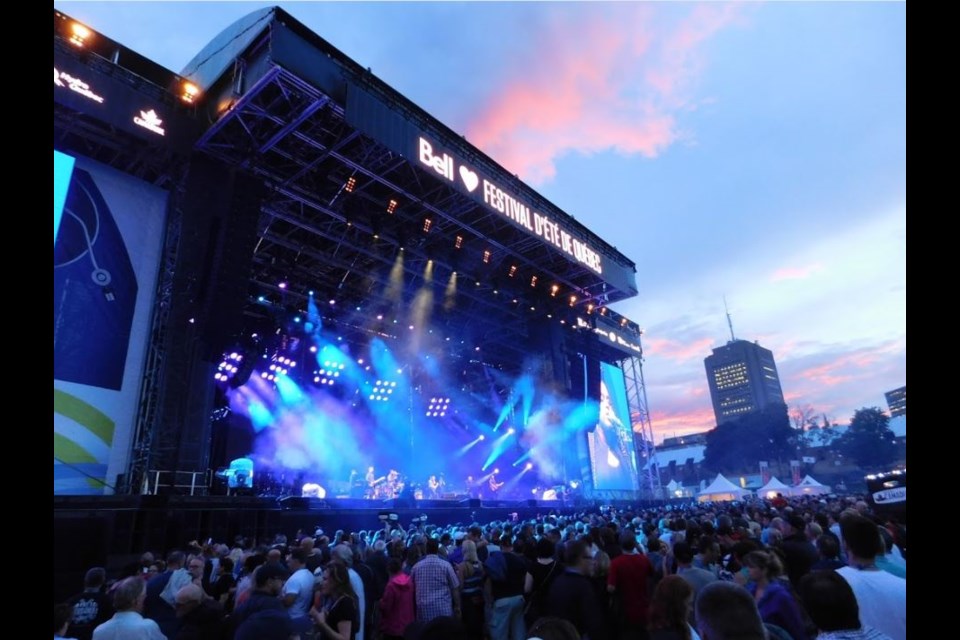 The Quebec City Summer Festival is one of North America's biggest annual music festivals. Photo Lucas Aykroyd