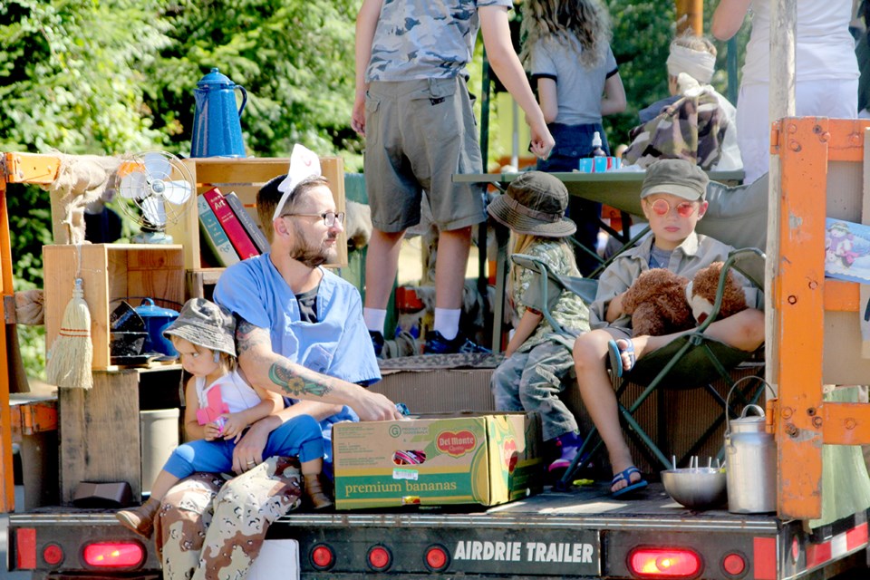 Cates Hill Chapel came first in the parade for the second year running with their M*A*S*H* themed float.