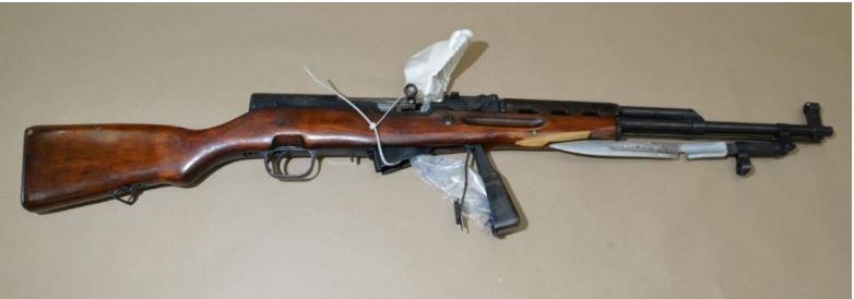 This rifle was seized from the floor next to a Burnaby man shot by police in September 2015. The Independent Investigations Office is not recommending charges against the officers in his death.