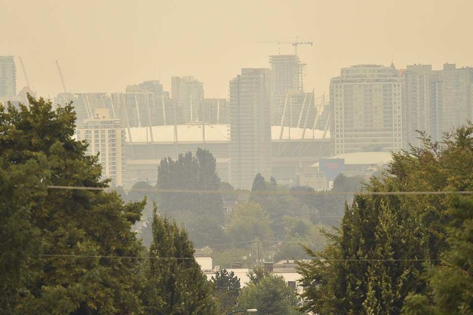 Smokey Vancouver skies