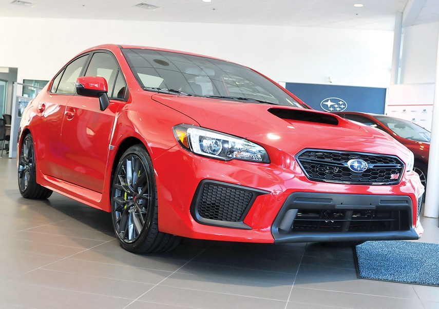 The 2018 version of the Subaru WRX STI has the growly all-wheel power and super grip that owners have come to love over the years, but is now dressed in a more subtle and polished package. And don’t worry if you’re fast and/or furious – you can still get it with a massive rear spoiler if you like. It is available at Jim Pattison Subaru in the Northshore Auto Mall. photo Paul McGrath, North Shore News