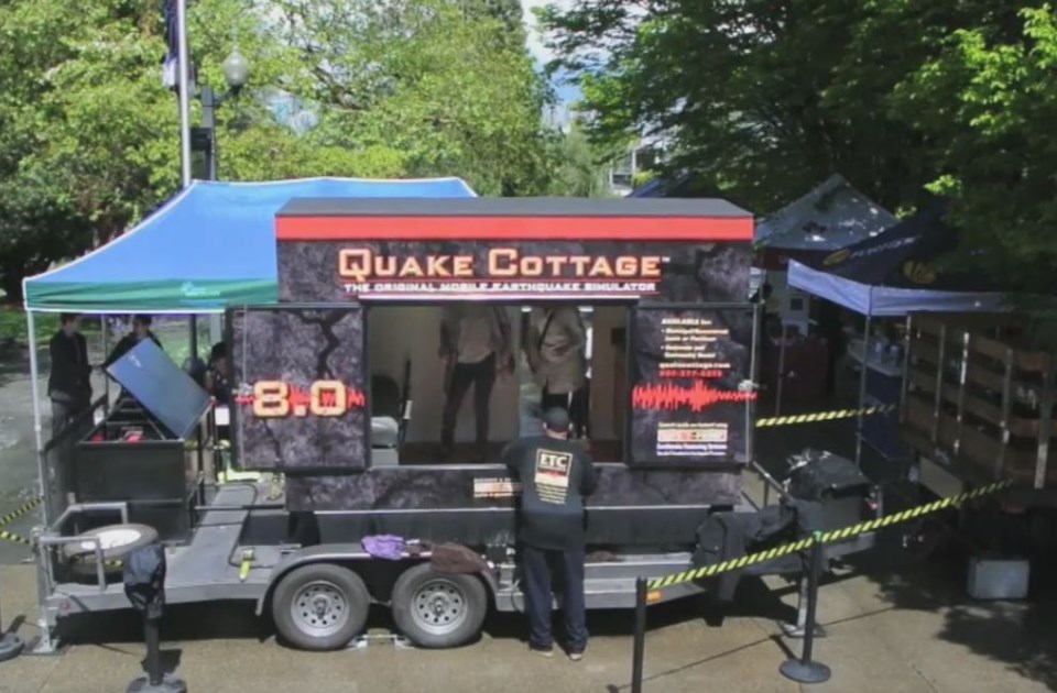 quake cottage earthquake simulator