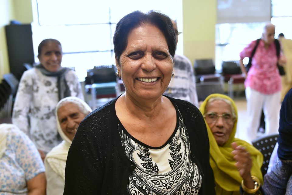 Ramesh Kalia helps run the South Asian Women's Wellness program at South 鶹ýӳNeighbourhood House with Mohinder Sidhu. Photo Dan Toulgoet