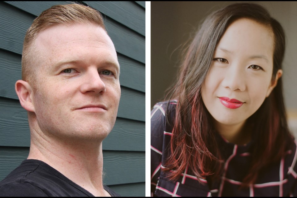 Burnaby authors Aidan Chafe, left, and Jen Sookfong Lee are among those featured at the Word Vancouver festival.