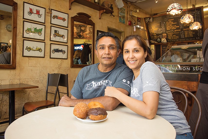 Ashak and Ashifa Saferali have been selling their doughnuts like hot cakes for 22 years in Deep Cove.