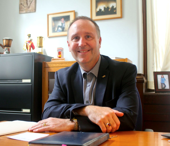 South Peace MLA Mike Bernier in his Parliament Building office in Victoria.