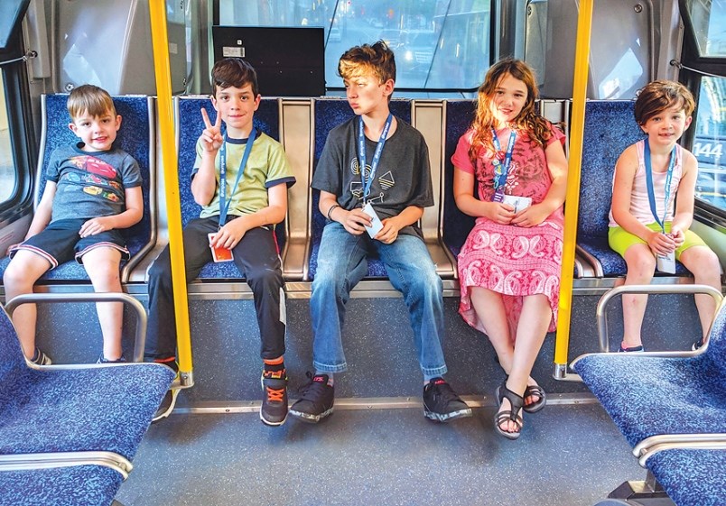 kids on the bus