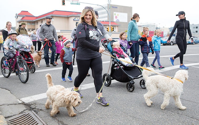 Many four-legged friends joined the roughly 300 participants that took part in the 37th Annual Terry Fox Run on Sunday morning. Citizen Photo by James Doyle September 17, 2017