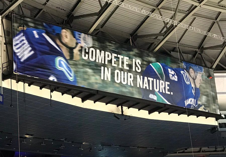Canucks new slogan: Compete is in our nature.