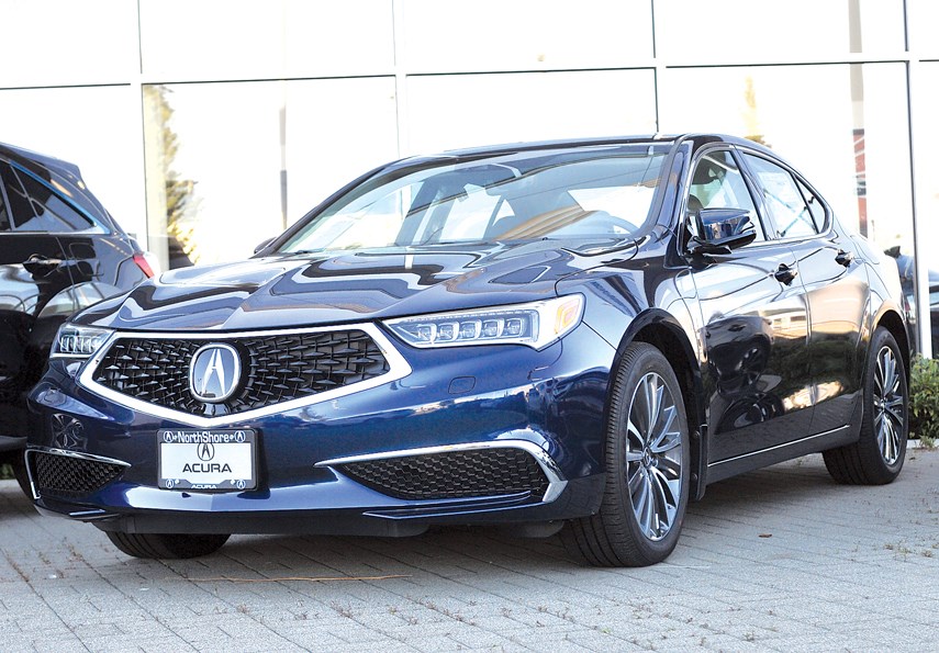 The Acura TLX, reworked for 2018, is crammed with technology and provides a pleasing design and quick and nimble ride coupled with Honda’s longstanding reputation for reliability and value. Some luxury sedans may have more character, but the TLX offers more features for less money. It is available at North Shore Acura in the Northshore Auto Mall. photo Paul McGrath, North Shore News