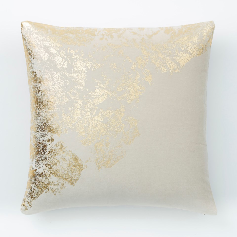 Metallic Sandstone Pillow West Elm