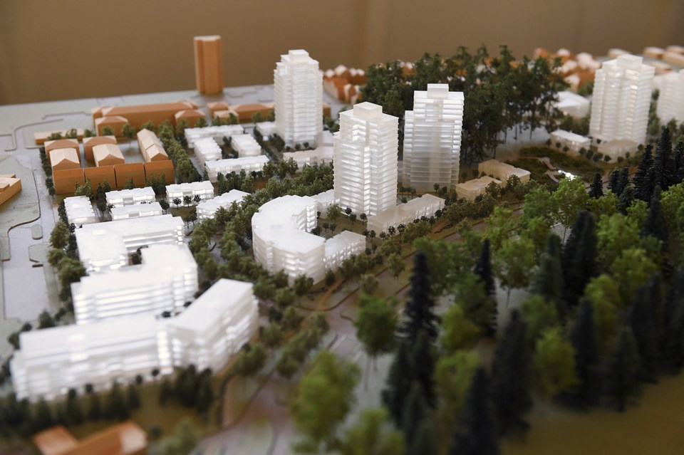 A model of the Musqueam Indian Band’s project near UBC. Photo Dan Toulgoet