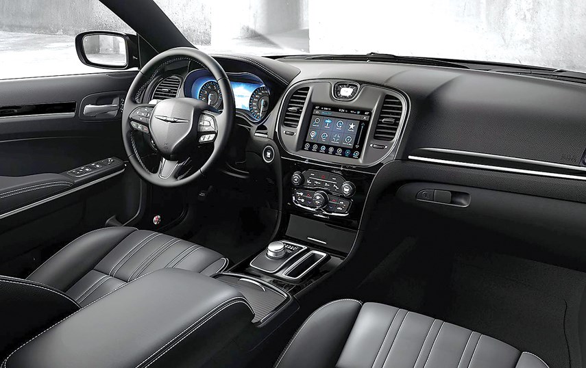 The “vintage” look of the Chrysler 300 is taken a little too far in the interior, featuring controls that just feel old. The cushy seats are very comfortable though. photo supplied
