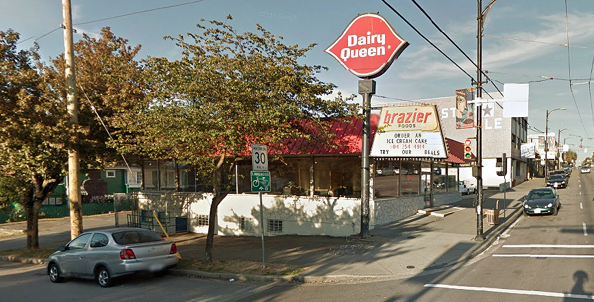 The property at the corner of East Hastings and Lakewood Drive is home to a long-standing Dairy Queen - but not for long. | Google Maps