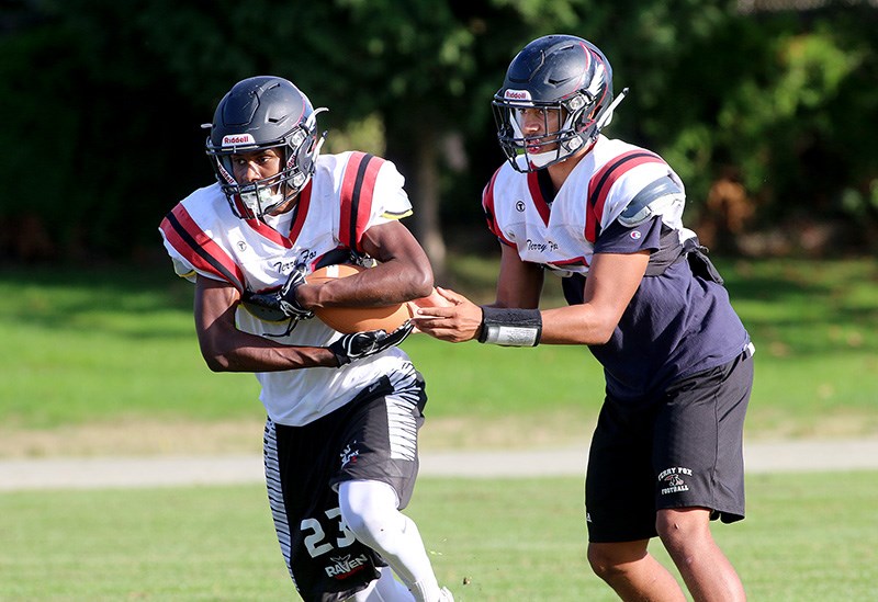 Terry Fox Ravens practice