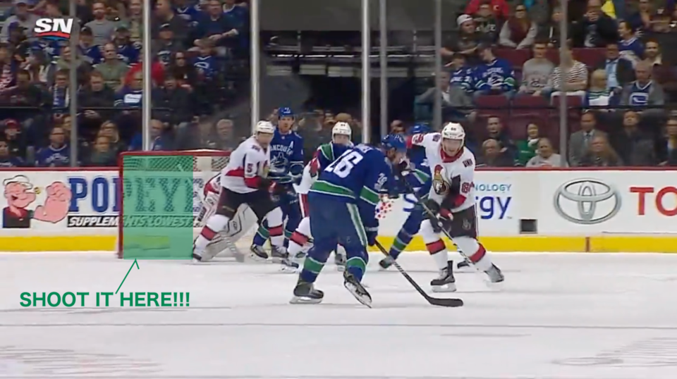 Thomas Vanek First Goal Breakdowning 4