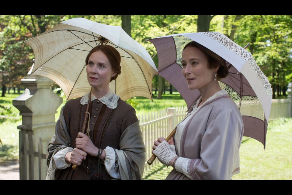 Cynthia Nixon and Jennifer Ehle in A Quiet Passion, screening at Massey Theatre Oct. 30 as part of the Last Mondays at the Movies series.