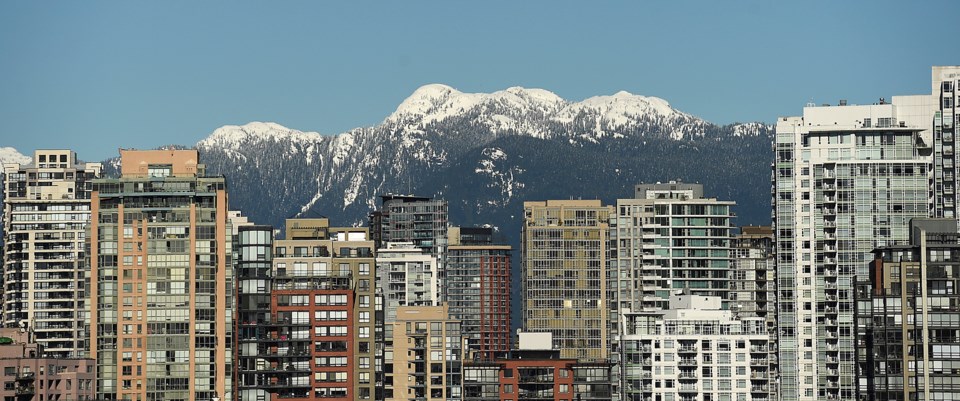 Vancouver skyline silhouette