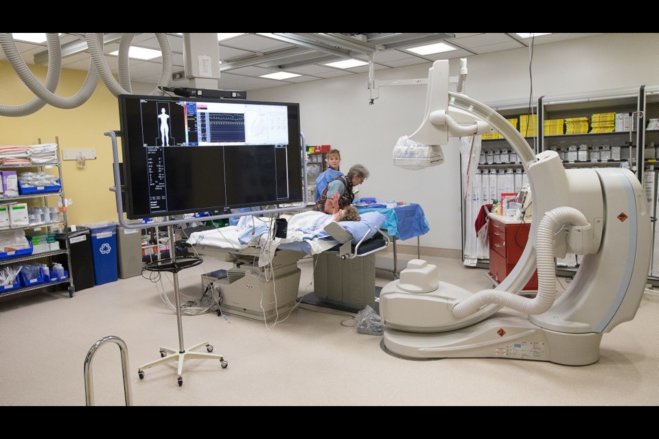 At Royal Jubilee Hospital, a procedure in the heart health unit uses a critical diagnostic piece of equipment called a heart catheterization laboratory C-arm. A new arm was installed two weeks ago — and now it must be paid for.