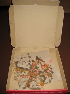 This counts as a dirty pizza box at the recycling depot.
