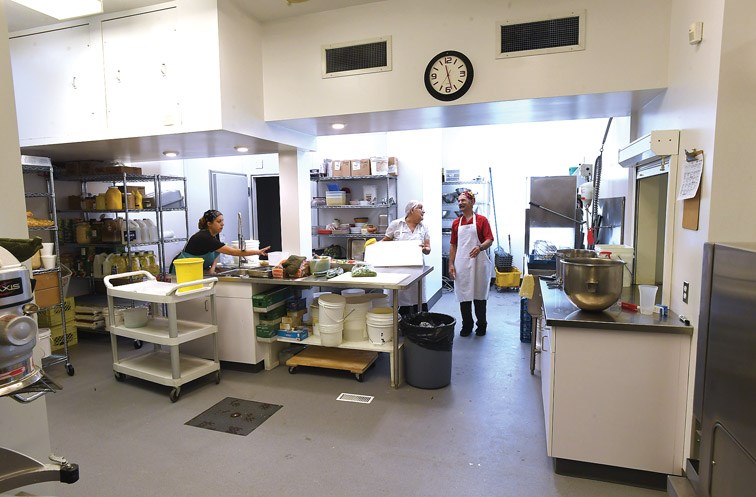 The newly expanded kitchen at the Elder Citizens Recreation Centre on 10th Avenue.