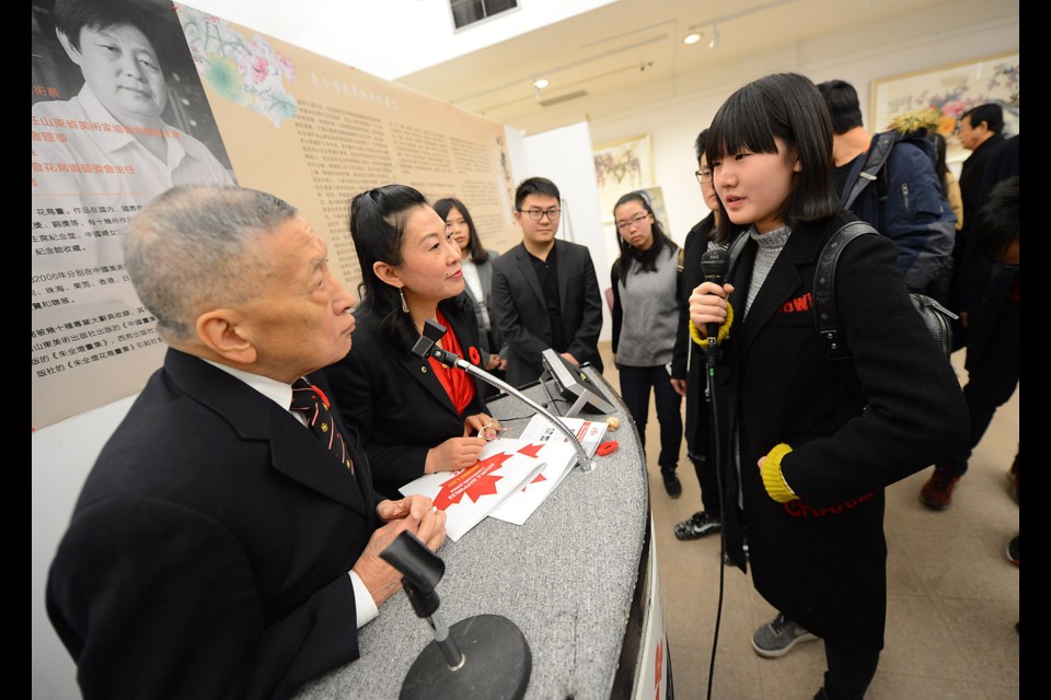 Youth met face to face with war veterans at the Chinese-Canadian Military Museum in Vancouver last Sunday. Photo by Boaz Joseph/Special to the News