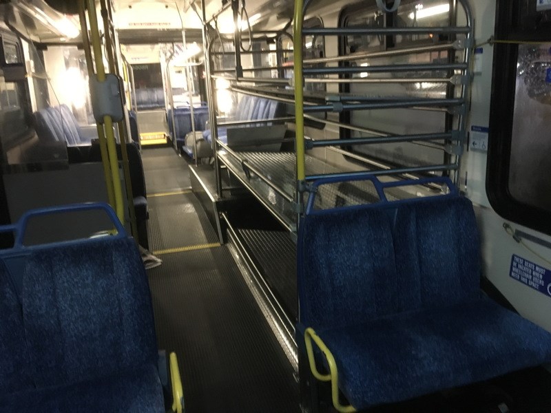 Photo - luggage rack on Route 620 bus