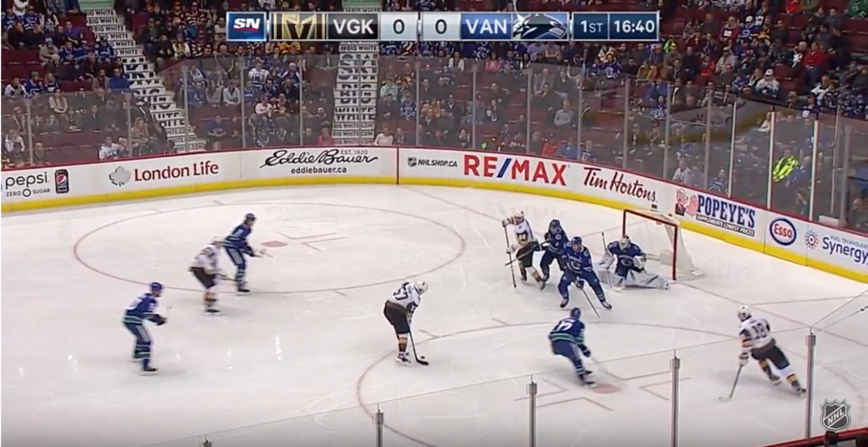 Canucks Knights rush 2