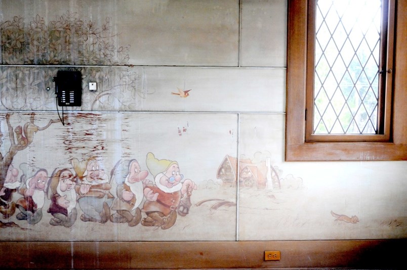 Paintings by Walt Disney company illustrators appear inside Casa Mia. Photo Courtesy of Heritage Van