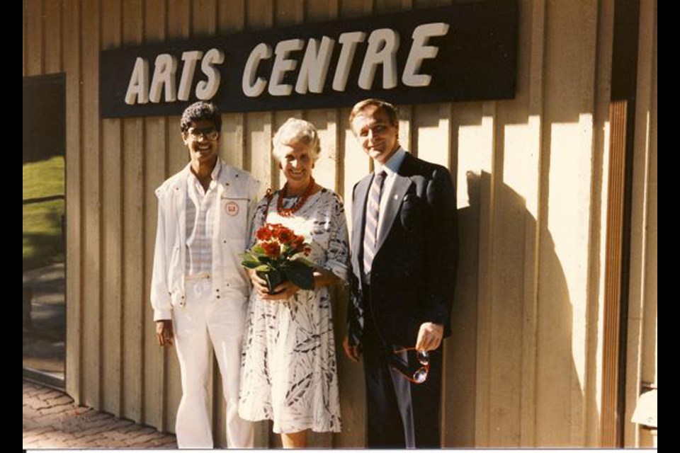 It was an occasion for smiles in 1985 when the Arts Council of New Westminster opened its new arts centre at Centennial Lodge.
