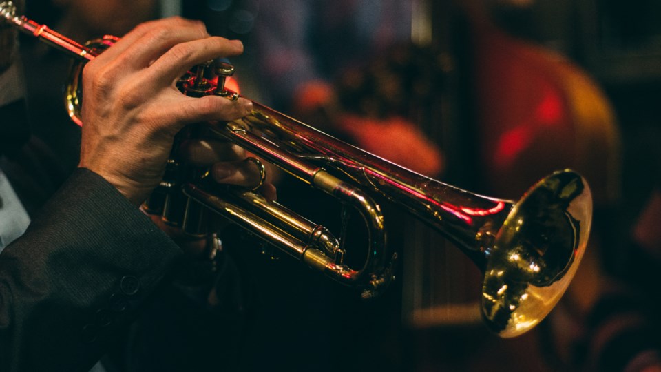trumpet, stock photo